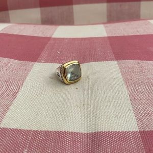 Vintage David Yurman Albion Statement Ring with Prasiolite